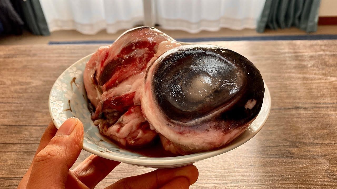 Tuna eyeballs as a disgusting food (Image via Getty Images)