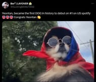 Fans praise Yeontan alongside V (Image via Twitter/GuidingBANGTAN2)