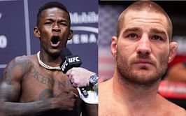 "Insecure wasteman" - Israel Adesanya blasts Sean Strickland for knocking out partner in sparring