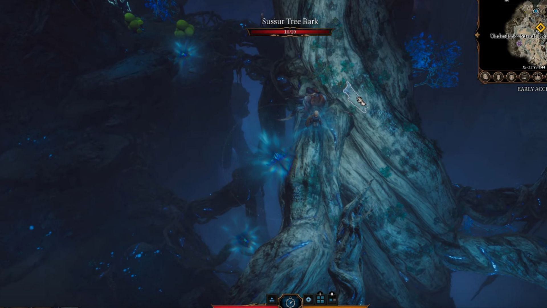 You will encounter a substantial tree branch (Image via Larian Studios)