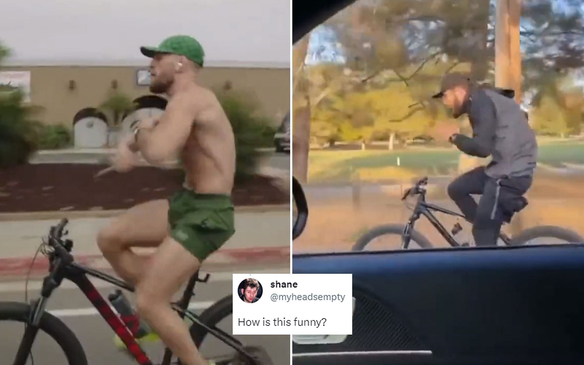 Conor McGregor [L] and Islam Makhachev [R] [Images via @DovySimuMMA Twitter]