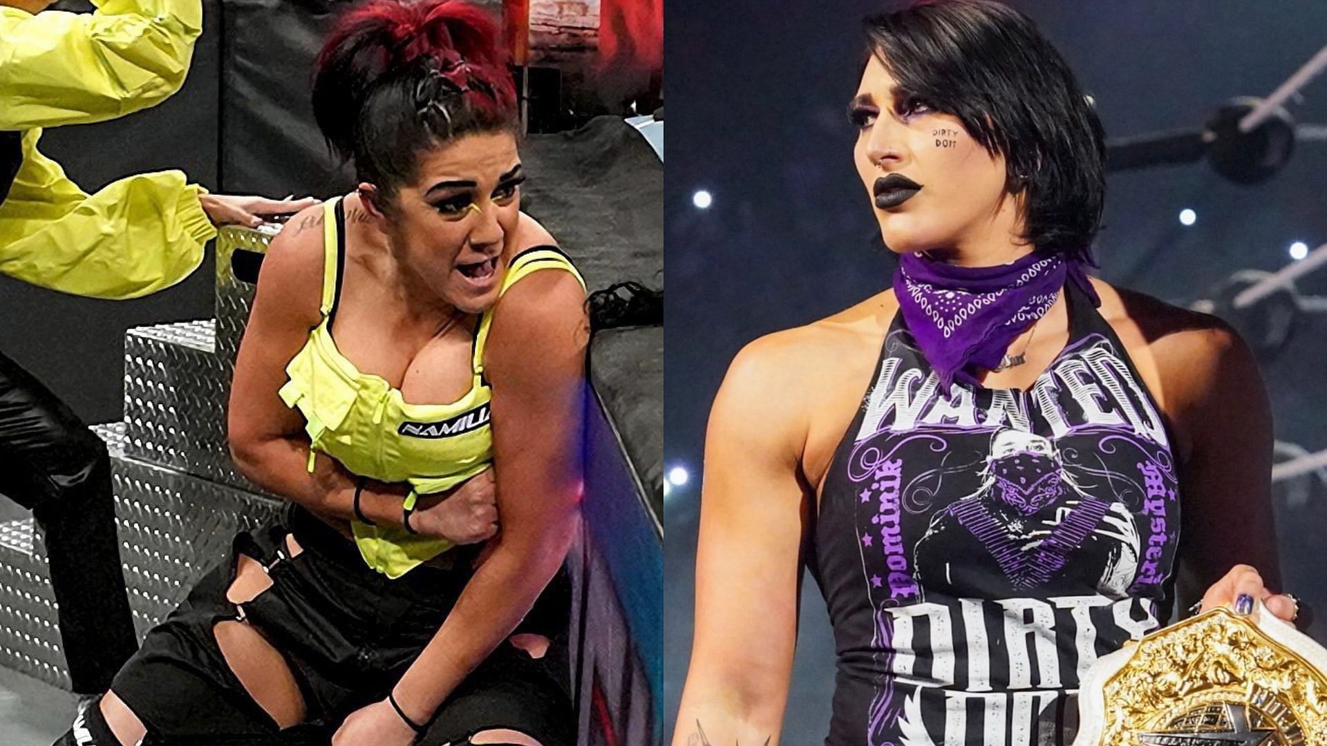 Bayley and Rhea Ripley are currently on different brands
