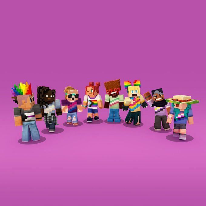 Minecraft announces over 40 free creator items in support of LGBTQIA+ ...