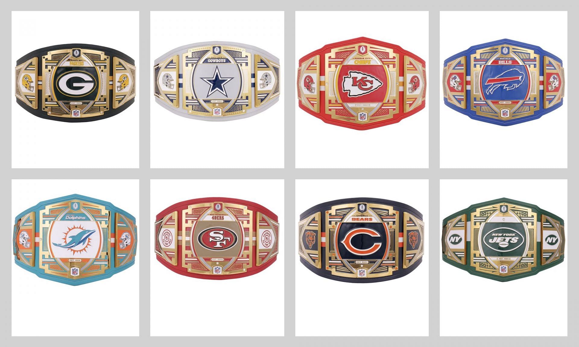 Ranking every NFL legacy title belt after WWE