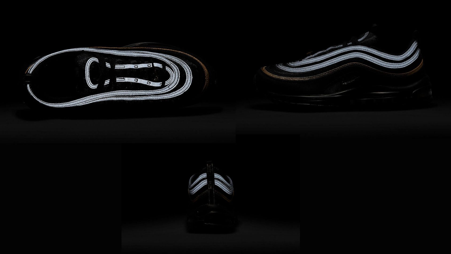 Here&#039;s a look at the reflective accents of the shoes (Image via Nike)