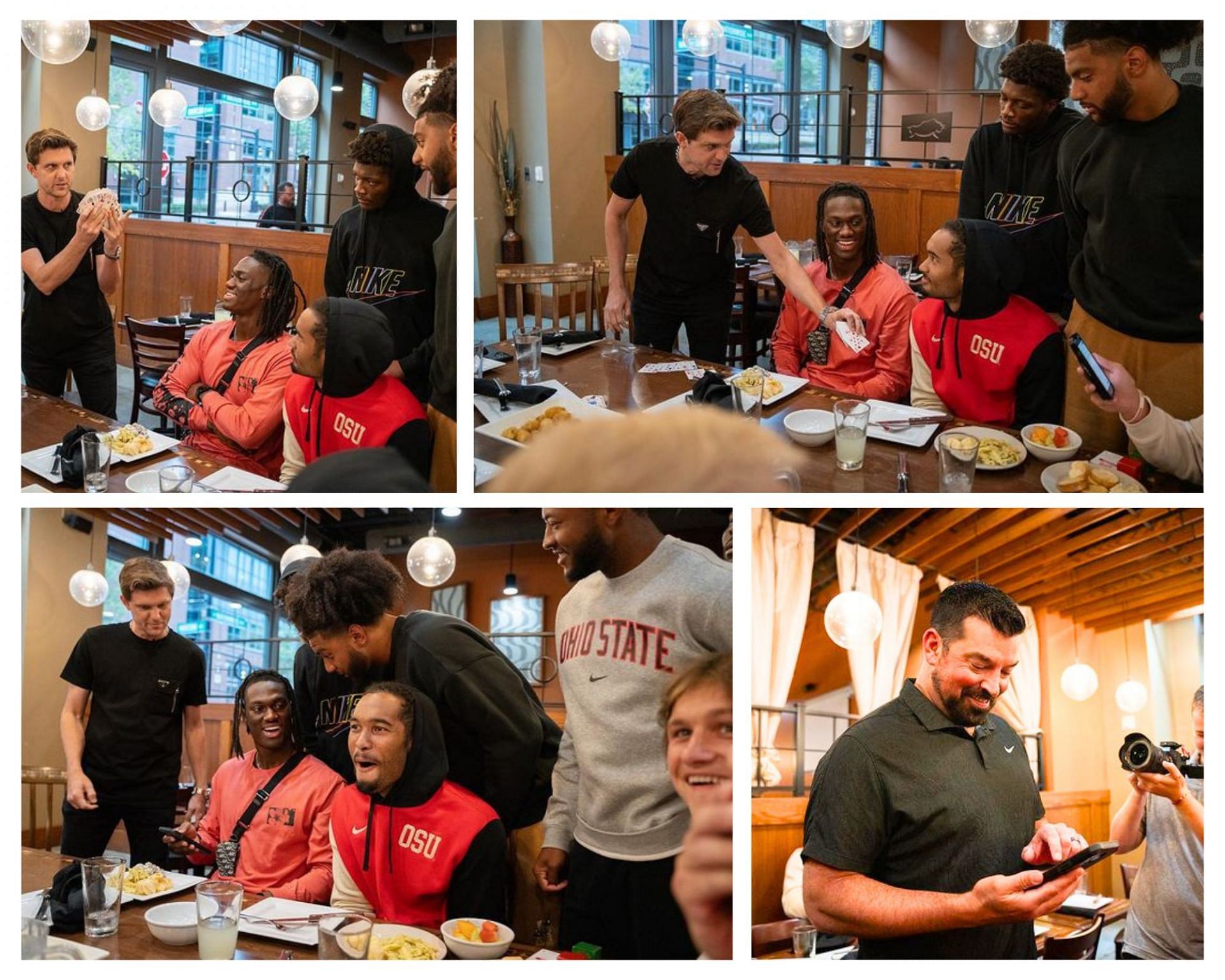 Magician, Carl Michael dazzled Ohio State Buckeyes players