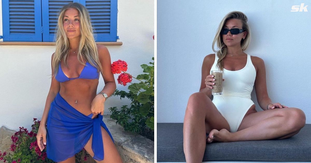 Premier League manager's model daughter joins no bra club and shows off  major sideboob in revealing dress