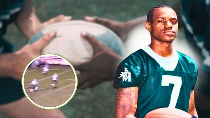 Watch: 16-year-old LeBron James goes full Megatron as wide receiver in high school football game