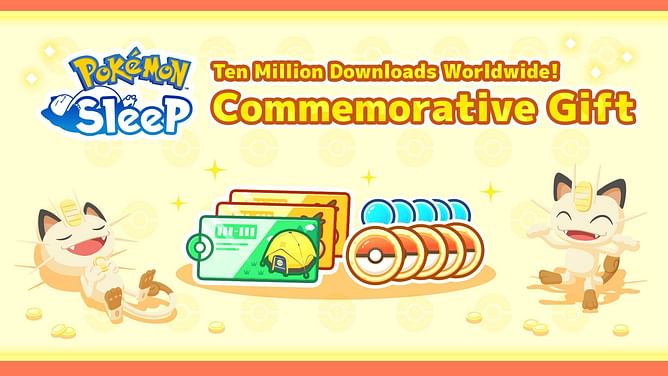 Pokemon Sleep 10 million downloads Commemorative Gifts revealed