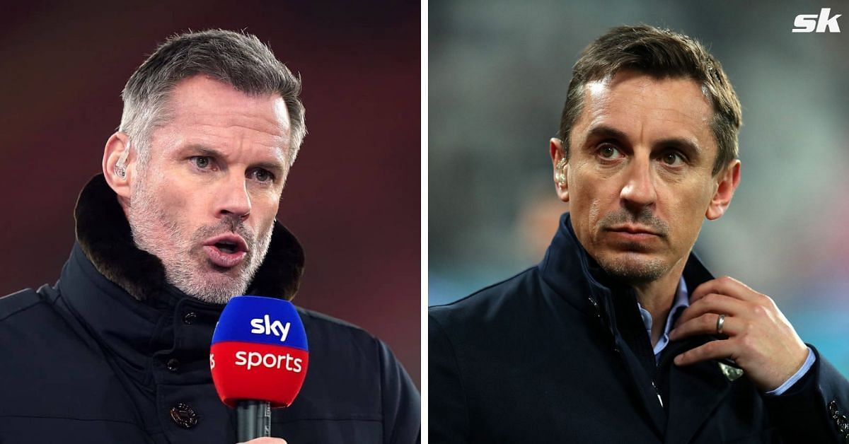 Jamie Carragher and Gary Neville (via Getty Images)