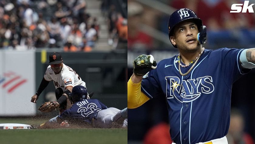 What happened to Jose Siri? Rays slugger exits game vs Giants early