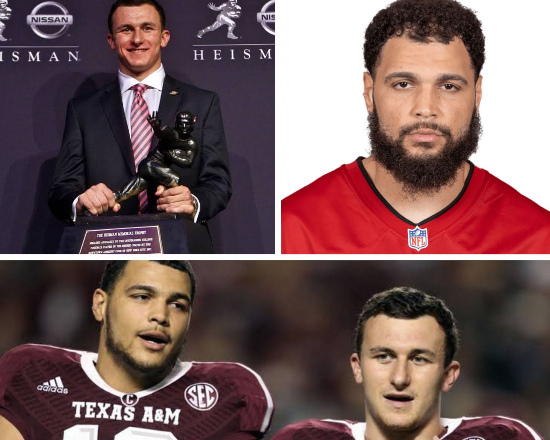 Johnny Manziel Tries To Calm Mike Evans On Texas A&M Sideline