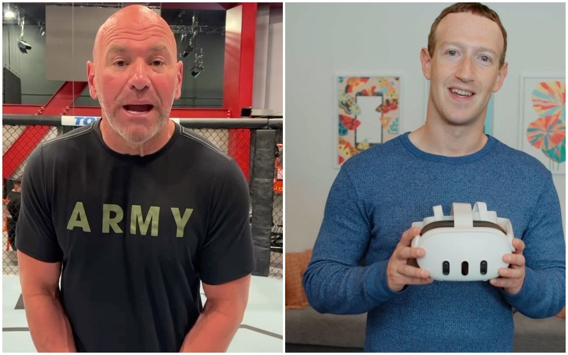 Dana White and Mark Zuckerberg