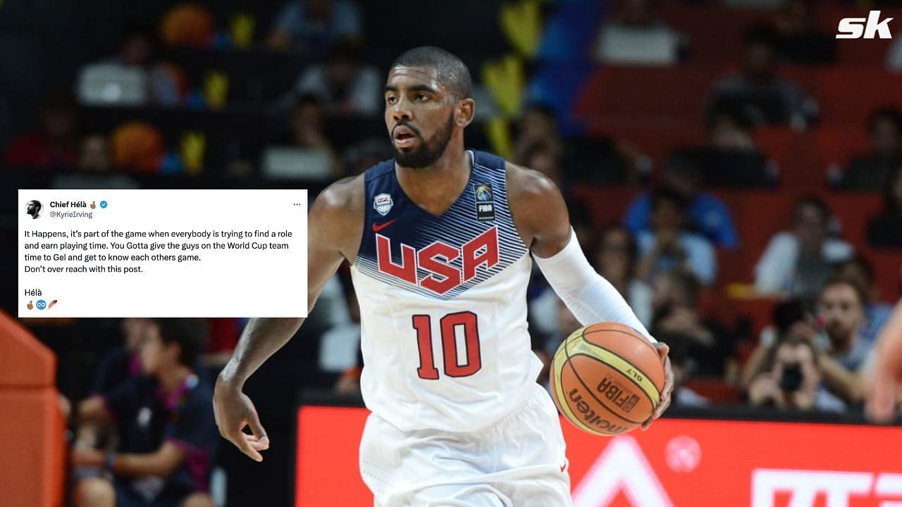 Kyrie Irving reacts to Team USA