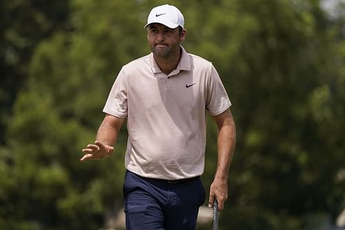 Scottie Scheffler at the 2023 Tour Championship Golf (Image via AP Photo/Mike Stewart)