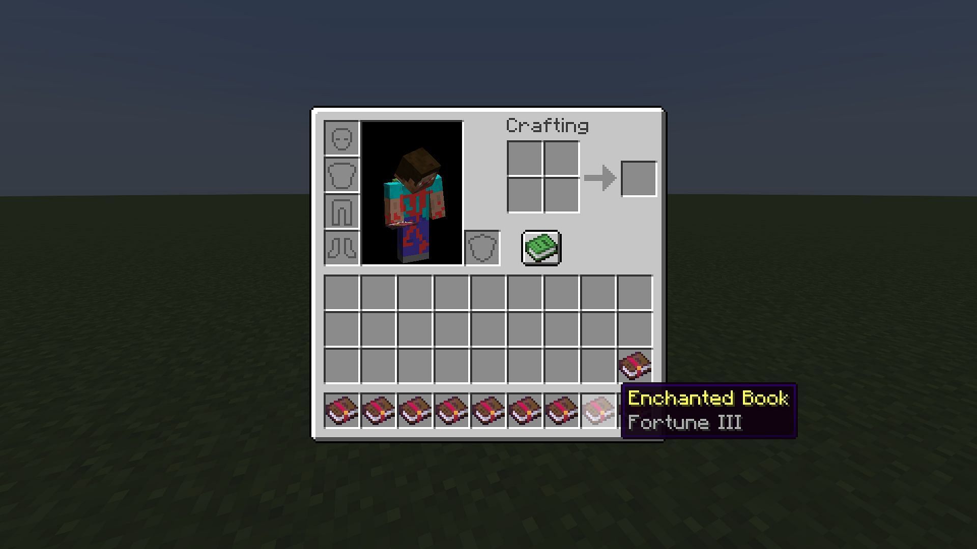 Fortune enchanted book in Minecraft (Image via Mojang)