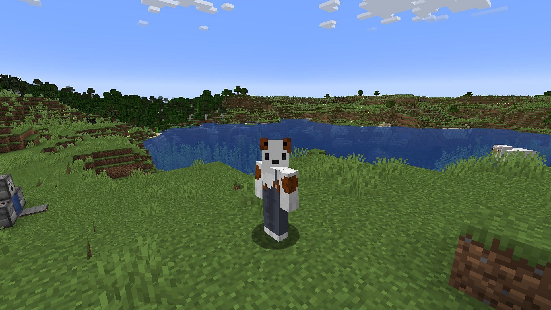 This Minecraft skin is both cute and physically fit, what&#039;s not to like? (Image via Mojang)
