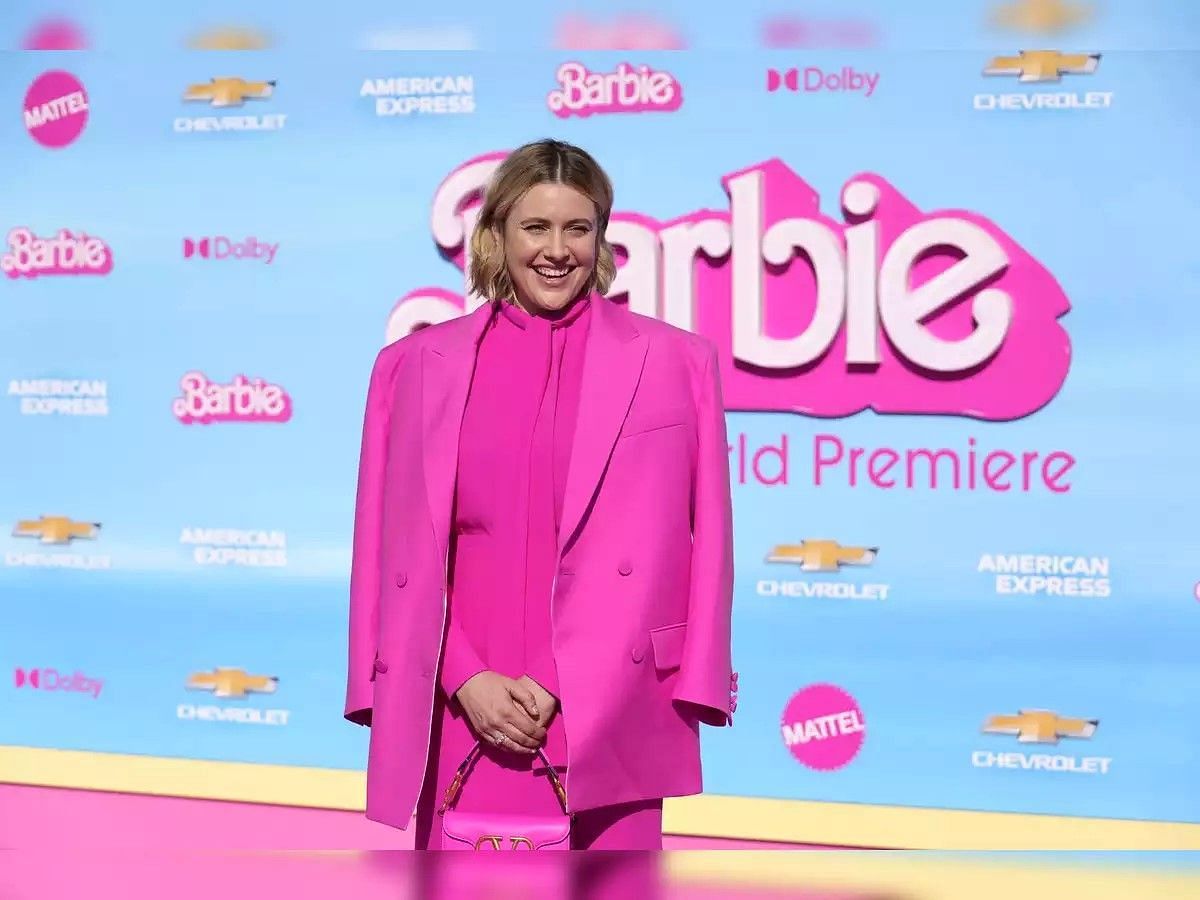 Greta Gerwig at the premiere of Barbie (image via AP)