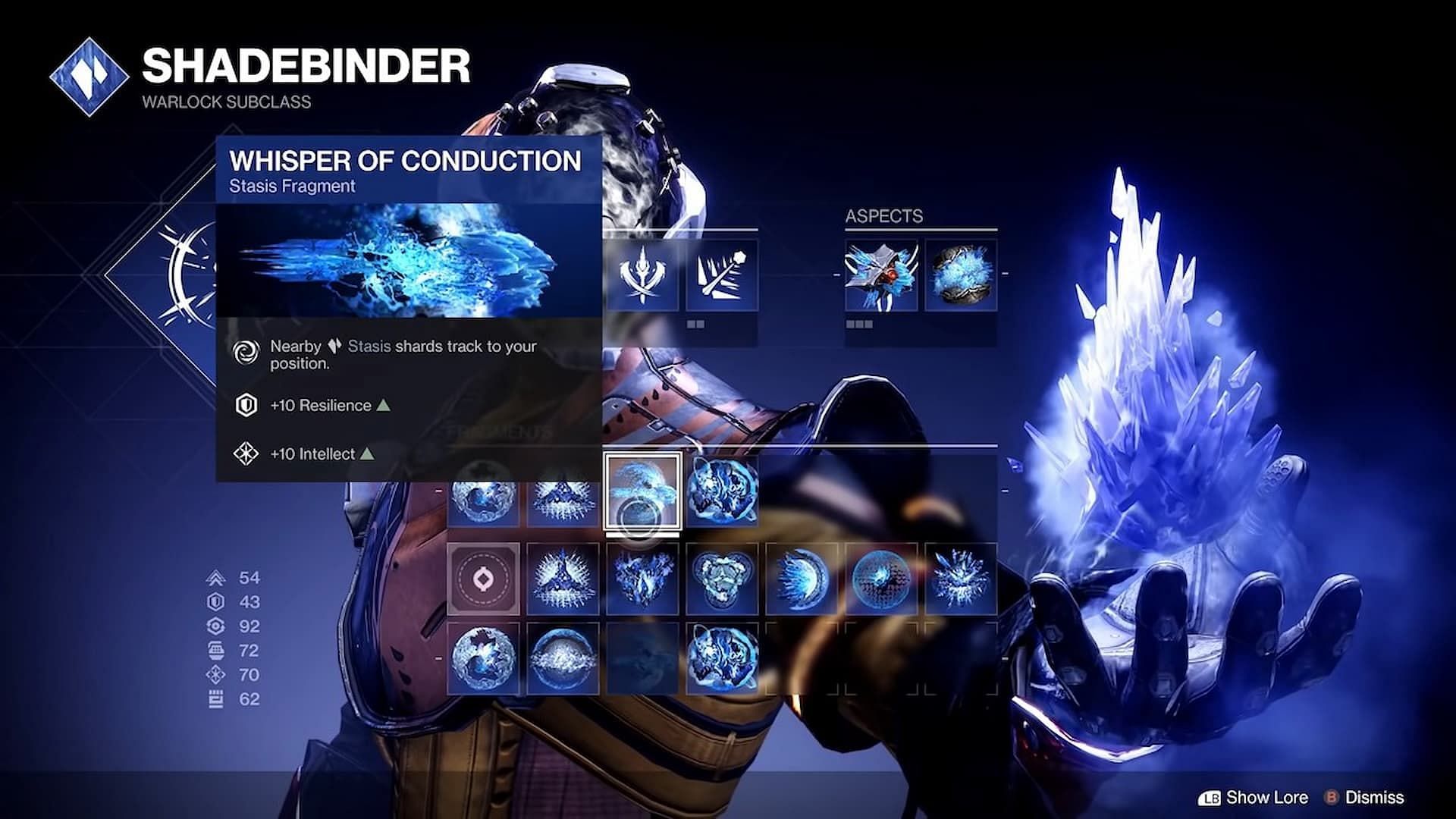 Whisper of Conduction is best paired with the Whisper of Rime fragment (Image via Bungie)