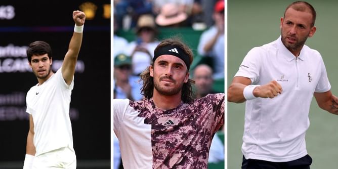 ATP rankings update: Carlos Alcaraz remains World No. 1; Stefanos Tsitsipas, Dan Evans rise