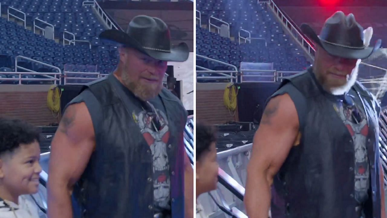 WWE दिग्गज ब्रॉक लैसनर का खास अंदाज आया सामने