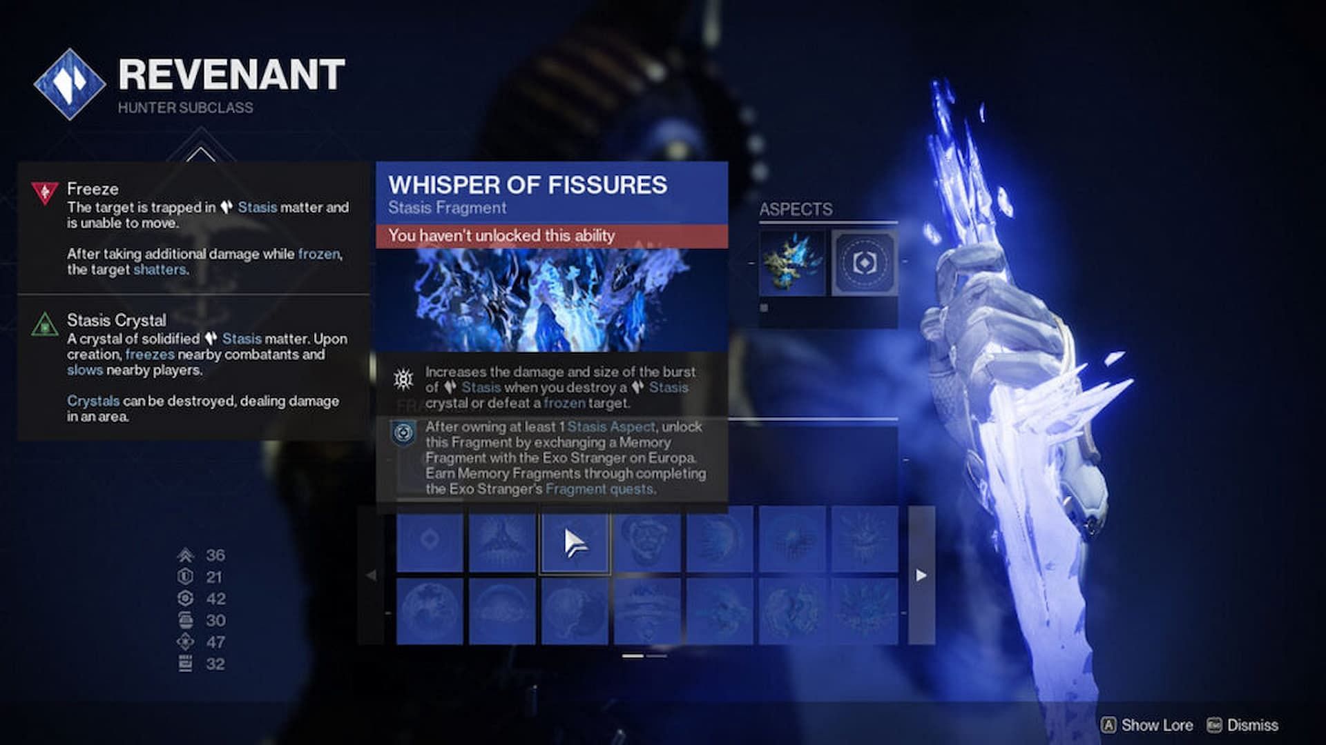 This fragment goes well with the Coldsnap Grenade (Image via Bungie)