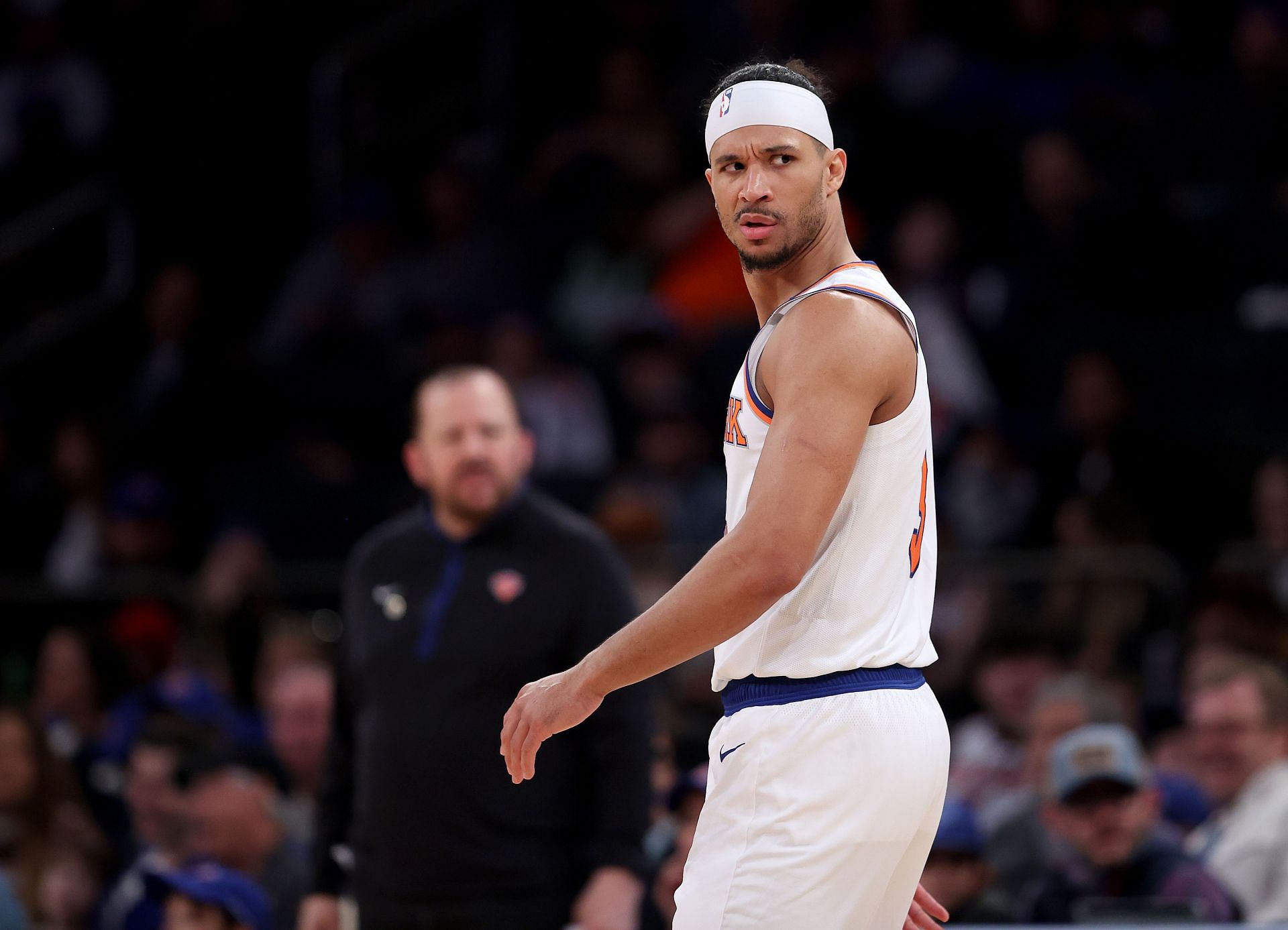 Josh Hart reacts after being ejected with two technical fouls