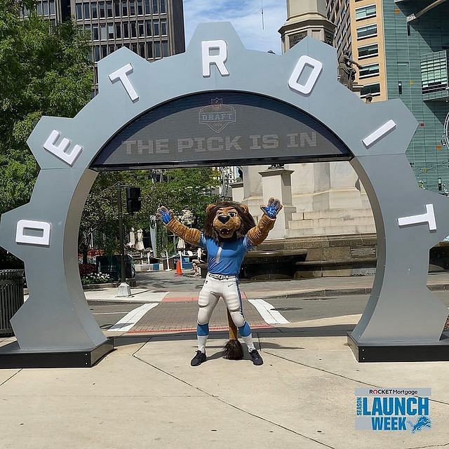 Roary, the Detroit Lions mascot