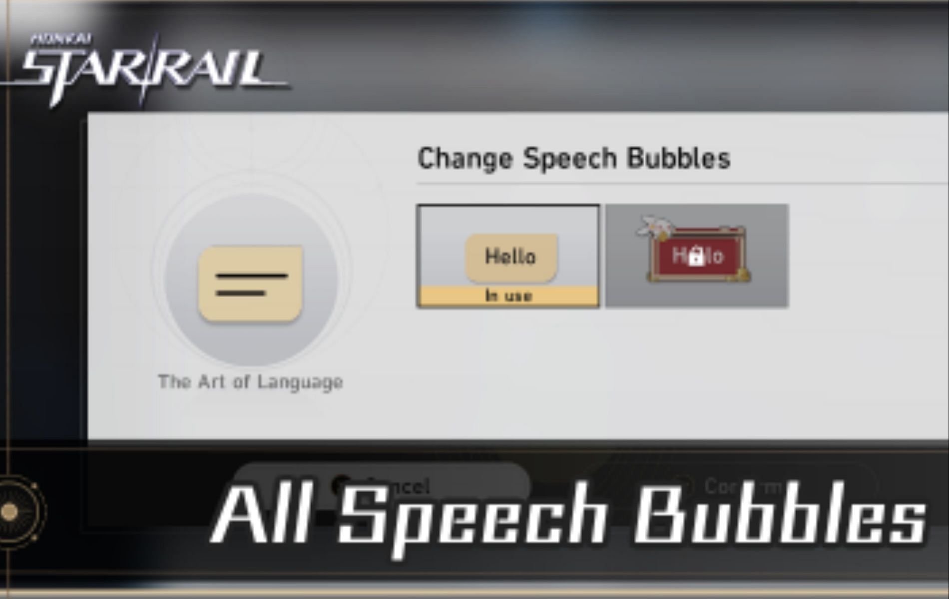 Speech Bubbles (Image via miHoYo)