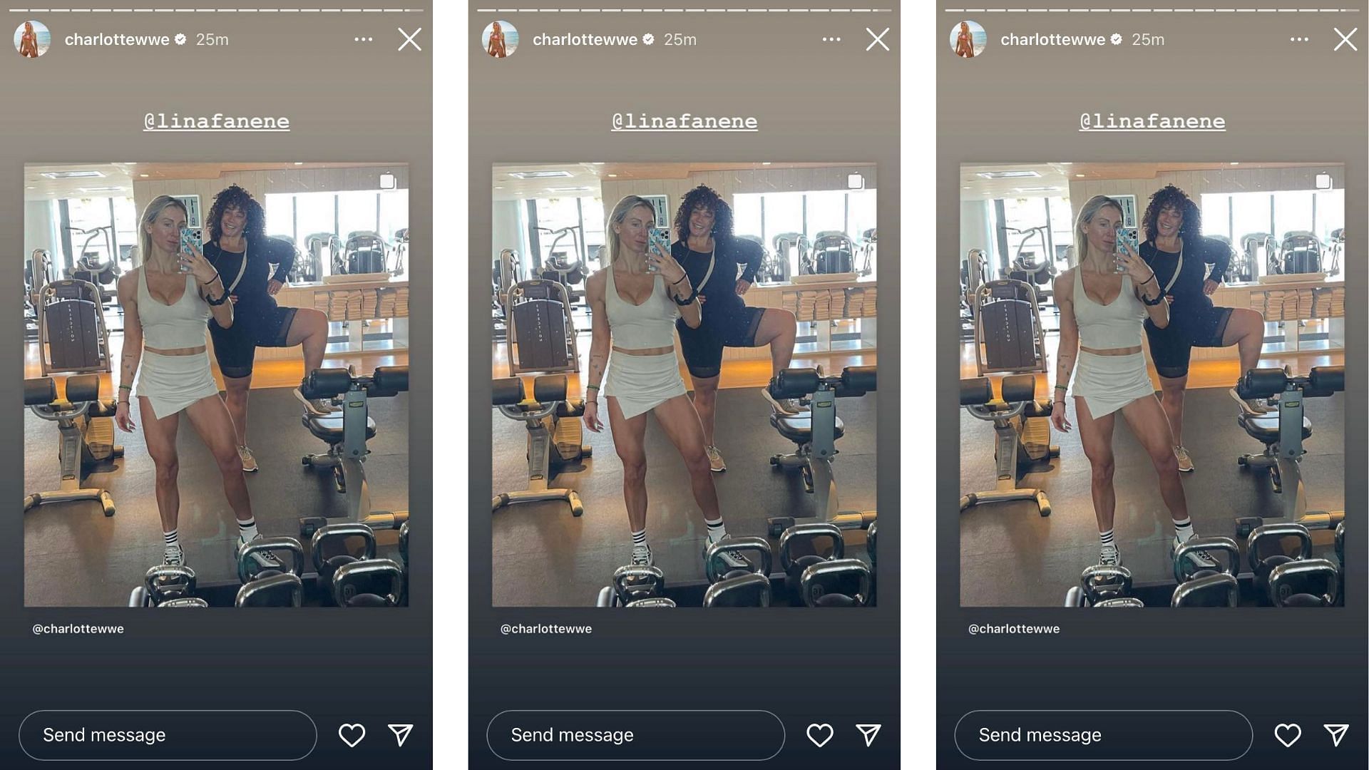 Charlotte works out with Nia Jax after SummerSlam.