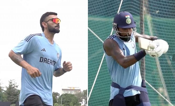 [Watch] "Getting into the groove" - Indian cricketers undergo intense training in Alur ahead of Asia Cup 2023