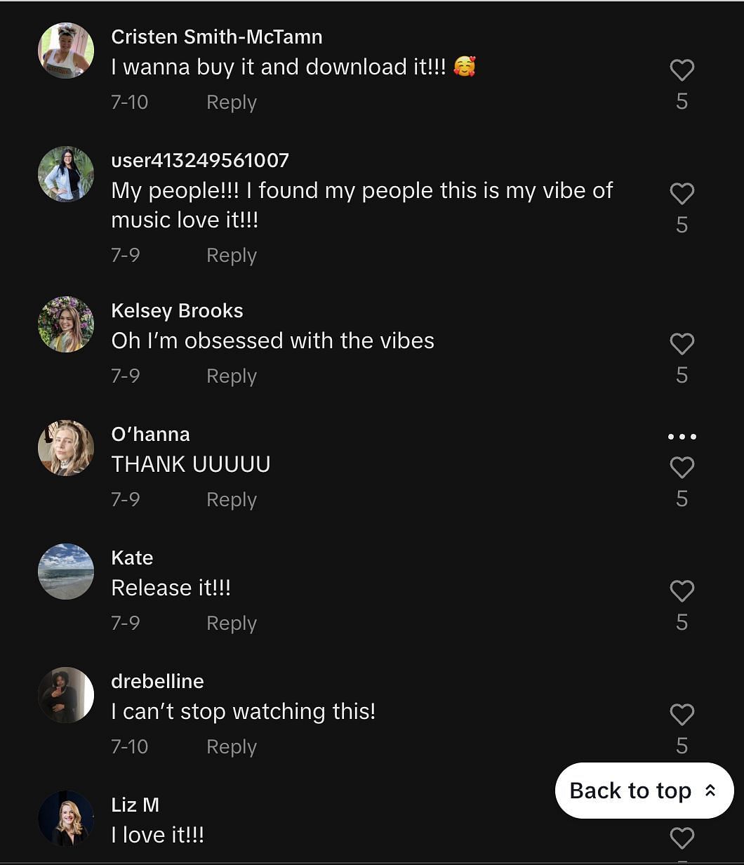 Fans demand the full version of the viral song (Image via TikTok)