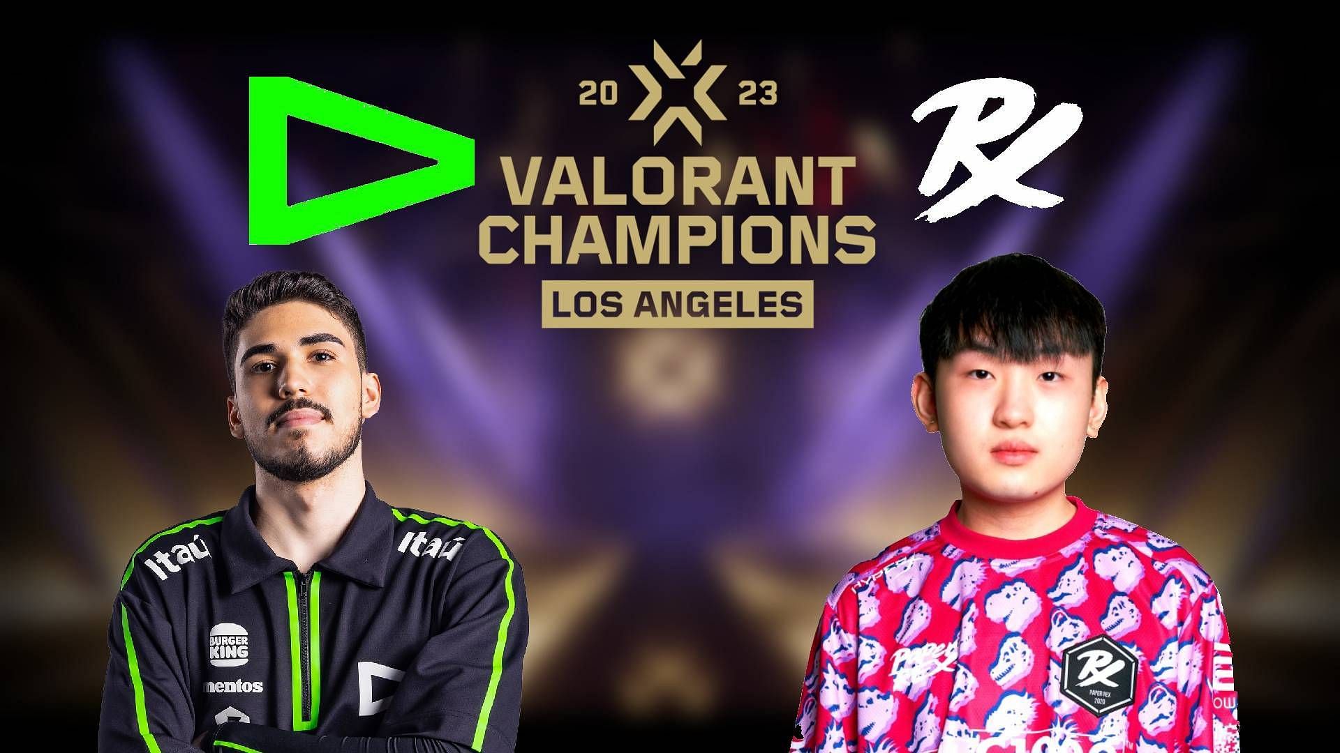 LOUD vs Paper Rex at Valorant Champions 2023 (Image via Sportskeeda)