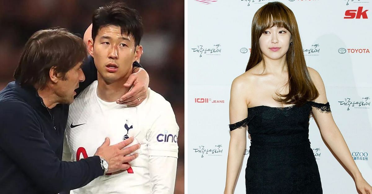 Son Heung-min (L) and Yoo So-young (R)