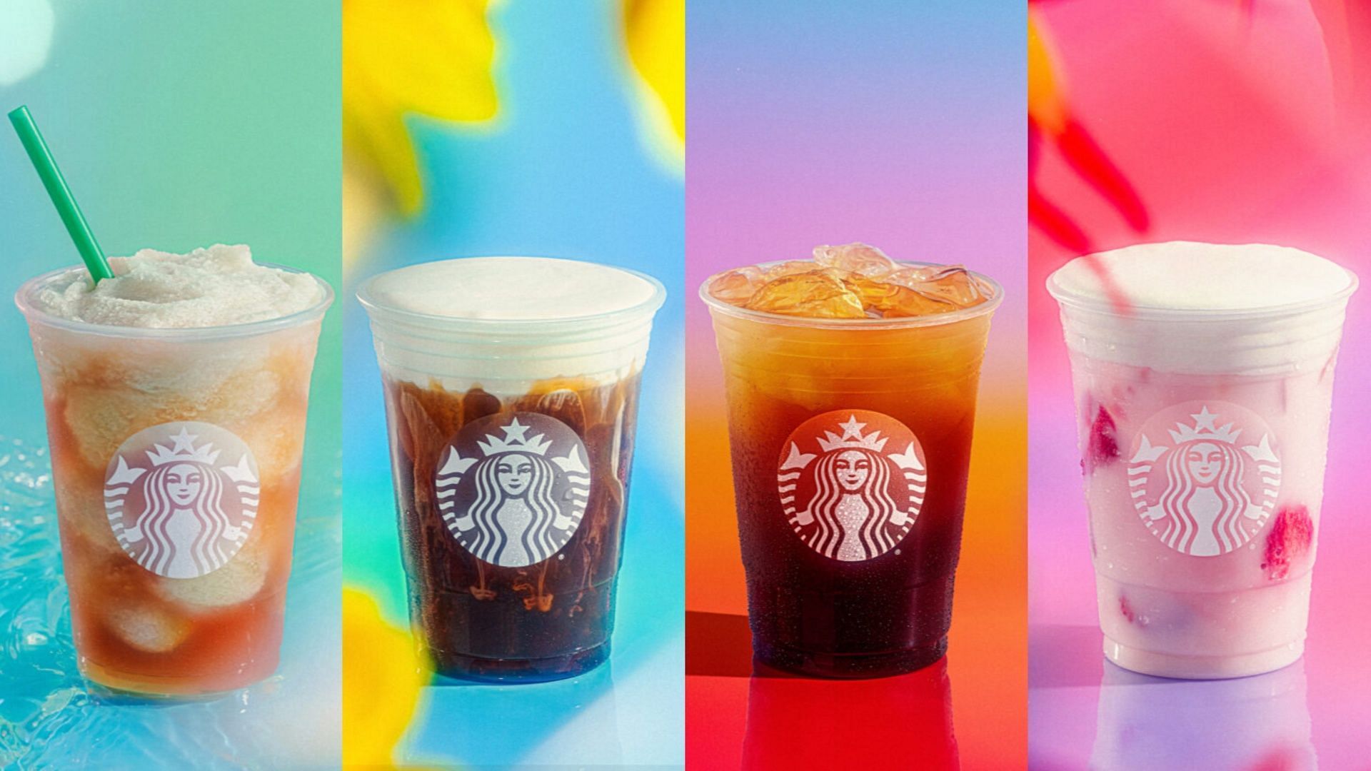 The four new Summer Remix beverage customizations can be enjoyed at stores starting this week (Image via Starbucks)