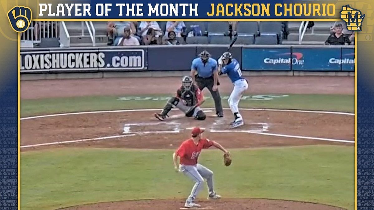 Jackson Chourio named Baseball America's Brewers Minor League Player of the  Year