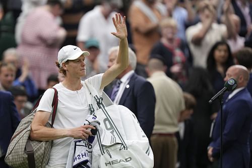 Jannik Sinner at the 2023 Wimbledon.