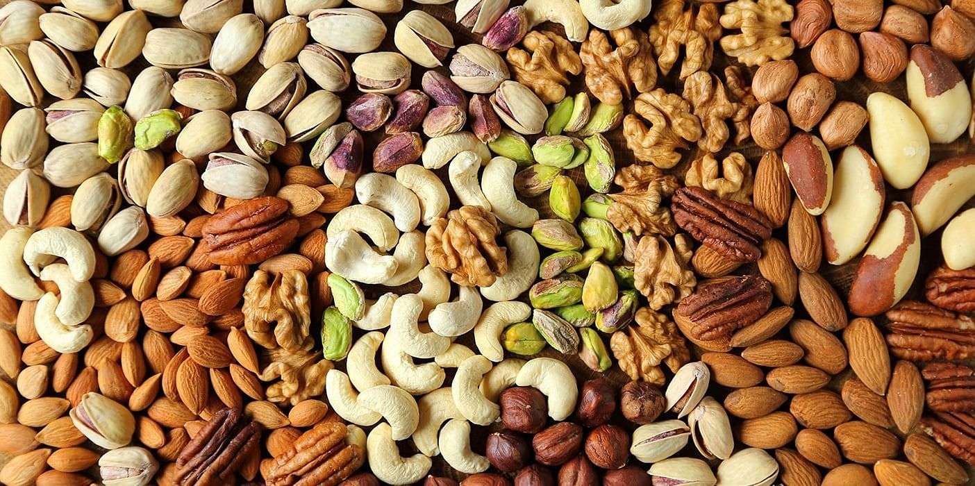 Nuts in best foods for skin repair (Image via Getty Images)