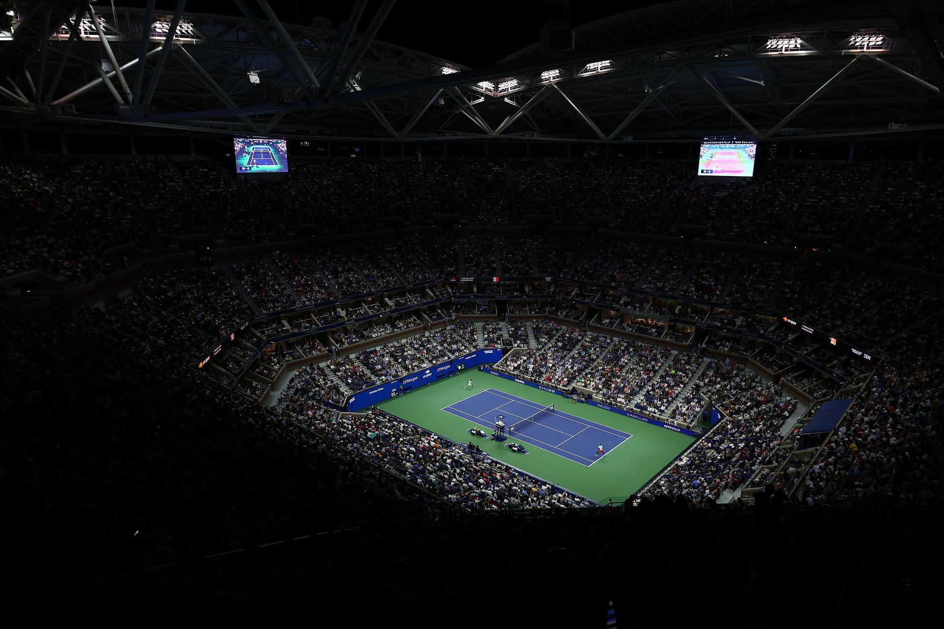 A general view of the Arthur Ashe Stadium at the 2022 US Open