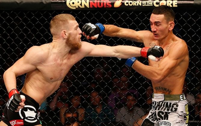 Max Holloway recalls being concerned for Conor McGregor after the Irishman screamed out in pain during their fight - "You okay, bro?"