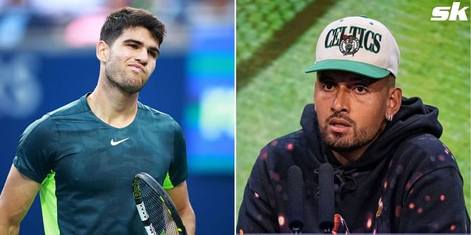"Who the f*%k cares, good on him for showing he is human" - Nick Kyrgios defends Carlos Alcaraz amid criticism for racquet throw in Canadian Open loss