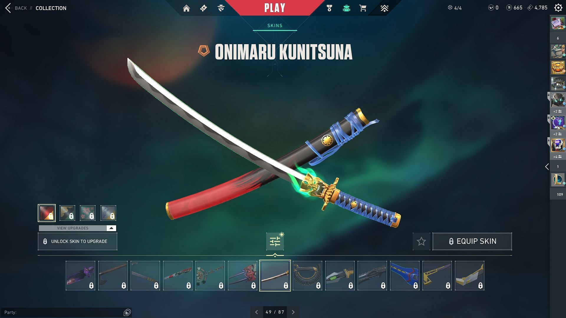 The Oni Katana (Image via Riot Games)