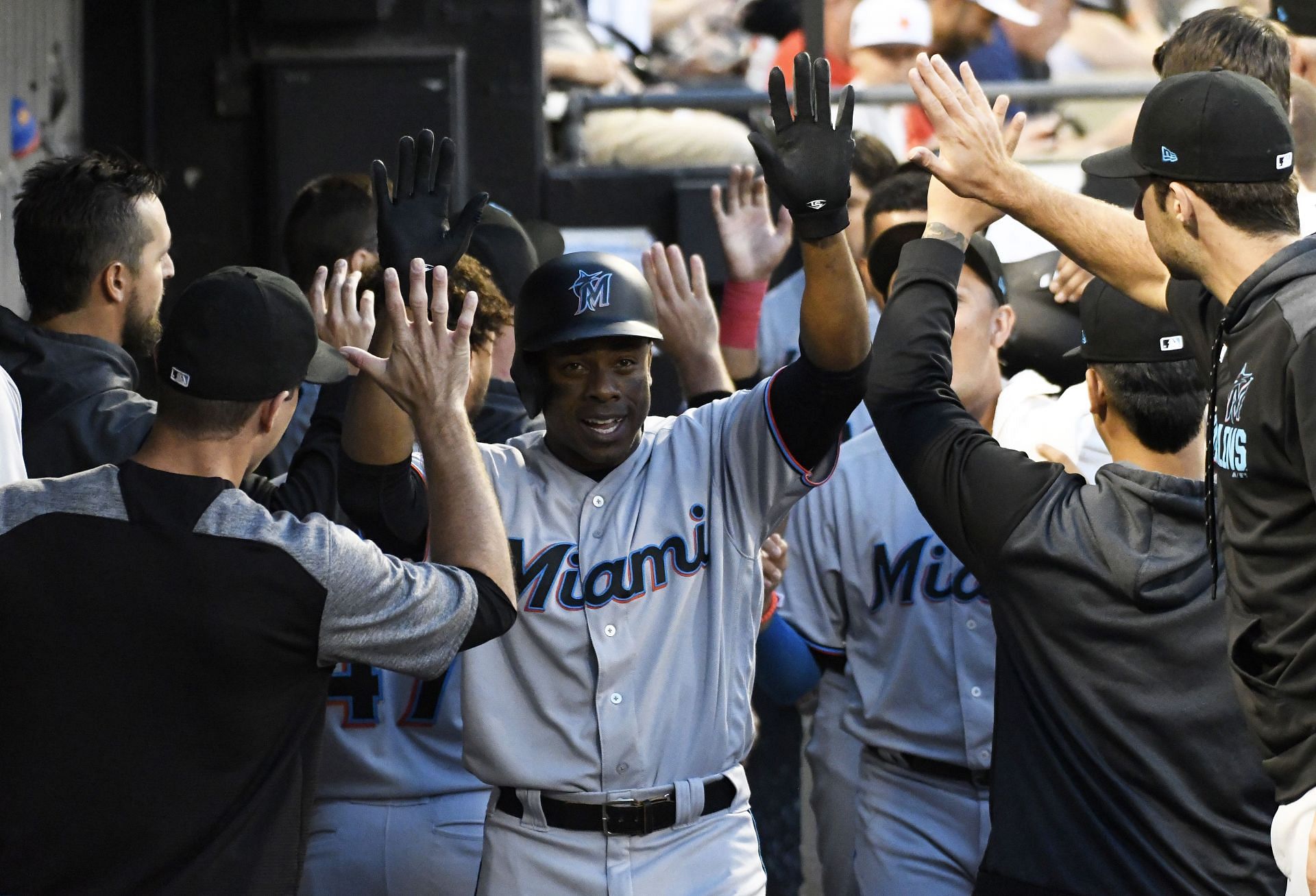 Curtis Granderson played for the Marlins and Blue Jays