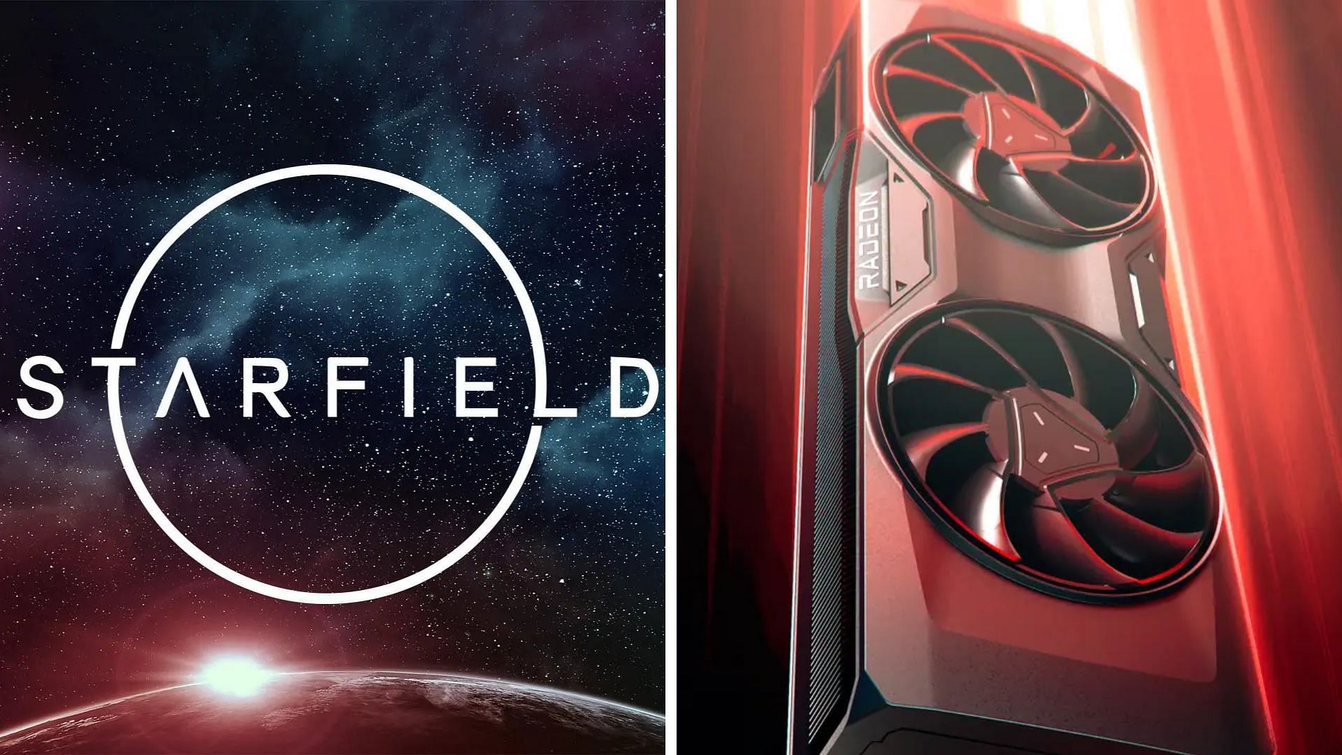 The RX 7700 XT and RX 7800 XT can play Starfield at decent framerates (Image via AMD and Bethesda)