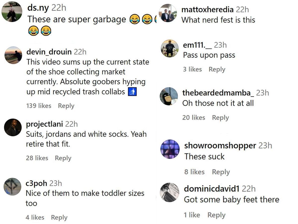 Sneakerheads tear into the Corporate x Air Ship shoes (Image via Sportskeeda)