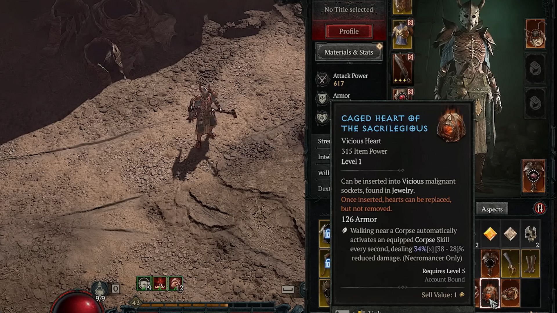 This Malignant Heart is crucial for this build (Image via Diablo 4)