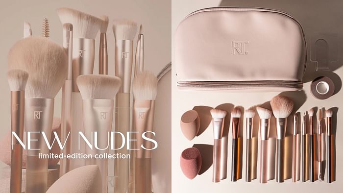Real Techniques New Nudes Uncovered Makeup & Cosmetic Bag