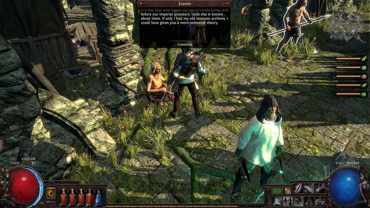 Eramir is One of the main quest-givers in Act 2 of Path of Exile (image via Grinding Gear Games)