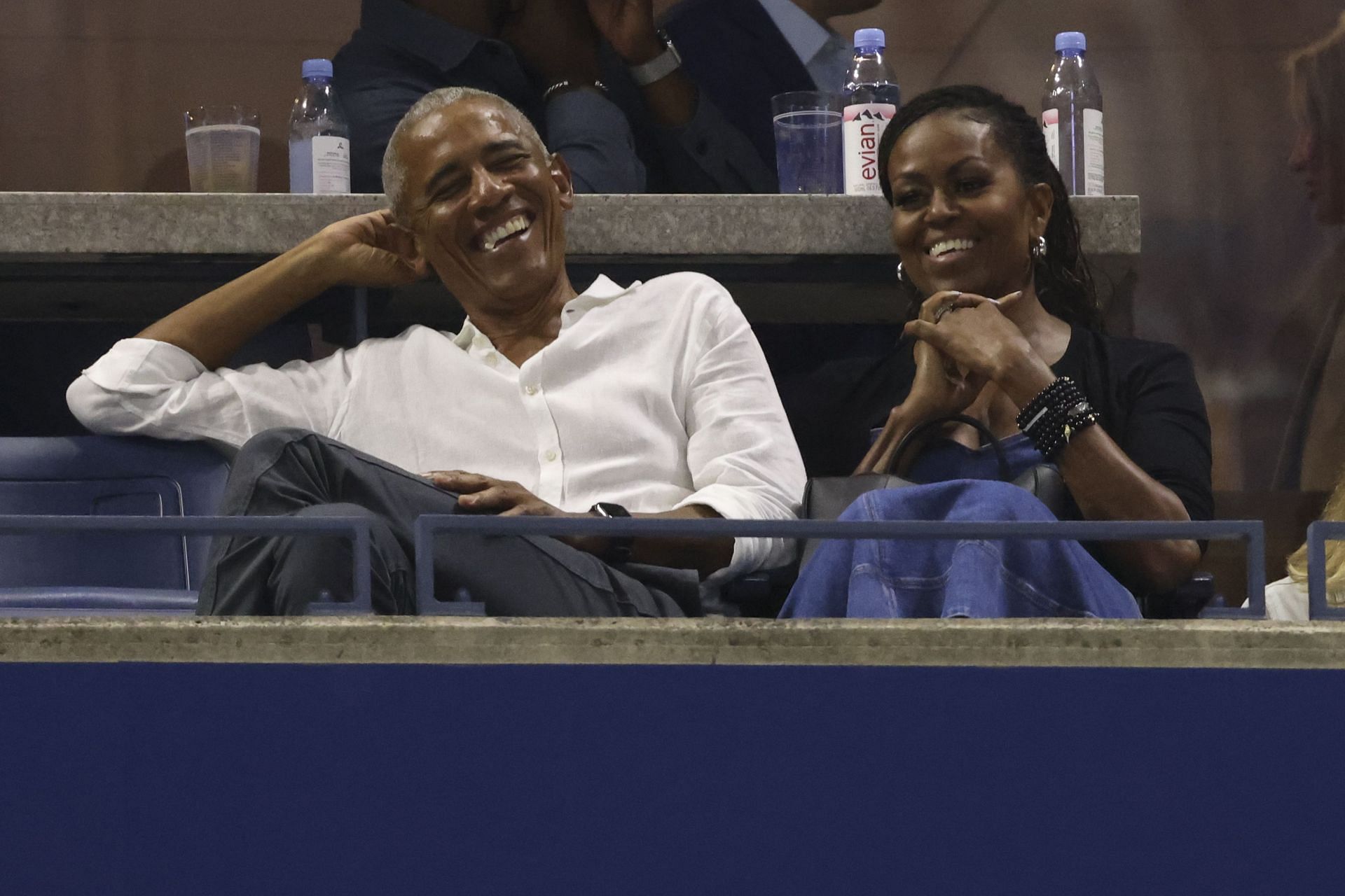 Barack and Michelle Obama at Flushing Meadows