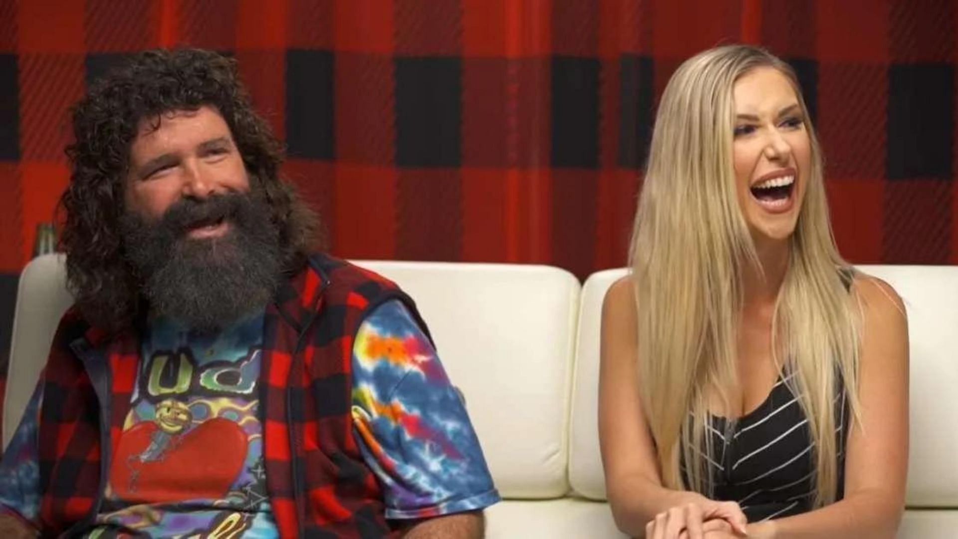 WWE Hall of Famer Mick Foley with his daughter Noelle Foley